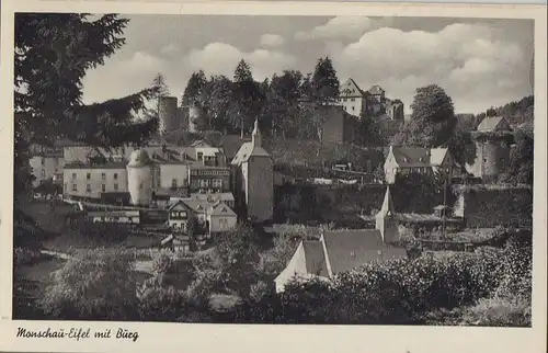 Monschau - mit Burg - ca. 1955