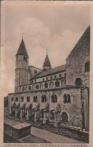 Gernrode - Stiftskirche, Kreuzgangseite - 1942