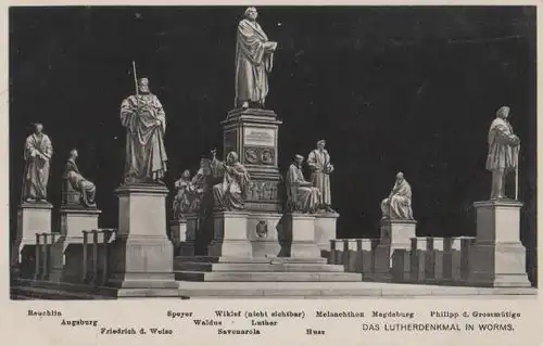 Worms - Lutherdenkmal - ca. 1955