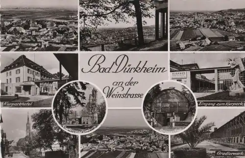 Bad Dürkheim - 10 Teilbilder - ca. 1960