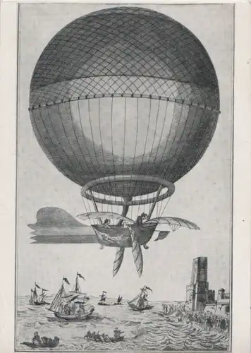 Ballonkarte befördert mit Freiballon