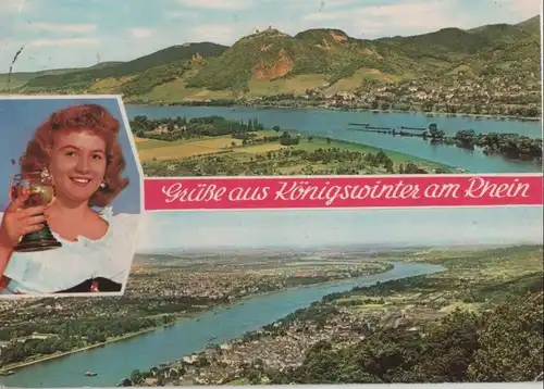Königswinter - u.a. Blick nach Bonn - 1962