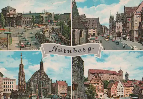 Nürnberg - mit alten Autos - ca. 1975