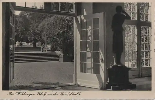 Bad Wildungen - Blick aus der Wandelhalle - ca. 1950