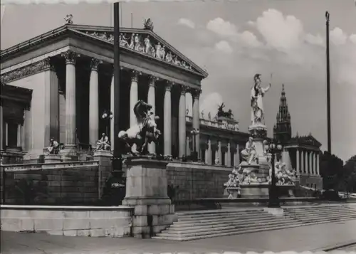 Österreich - Österreich - Wien - Parlament mit Rathaus - ca. 1965