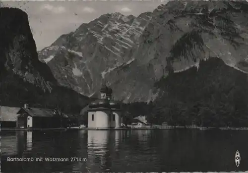 Königssee - mit St. Bartholomä - ca. 1965