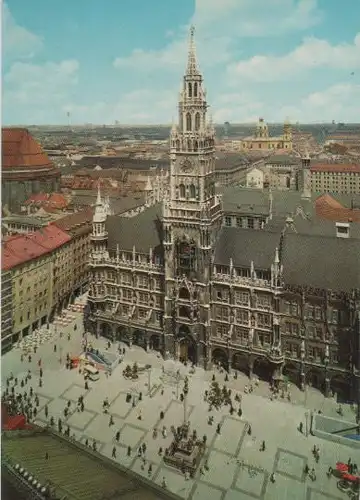 München - Marienplatz und Rathaus - ca. 1975