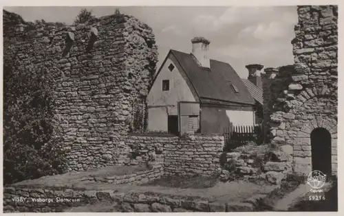 Schweden - Schweden - Visby - Visborgs Slottsruin - ca. 1955