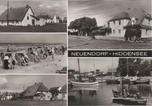 Hiddensee - Neuendorf - 5 Teilbilder - 1984