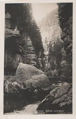 Böhmen und Mähren - Edmundsklamm - Festung - ca. 1955