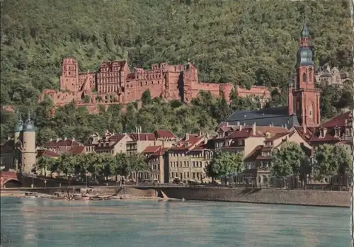 Heidelberg - Schloß mit Heiliggeistkirche - ca. 1965