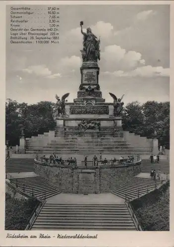 Rüdesheim - Niederwalddenkmal - ca. 1955