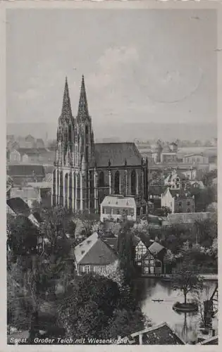 Soest - Großer Teich mit Wiesenkirche - 1941