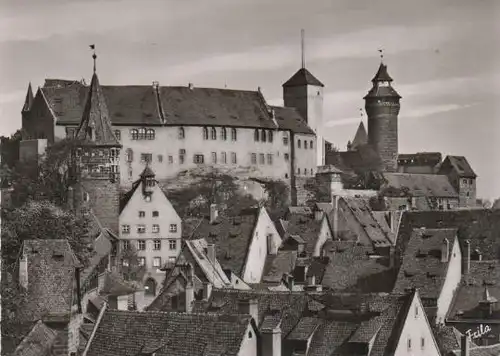 Nürnberg - Burg von Süden - ca. 1965