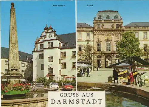 Darmstadt - Rathaus, Schloss