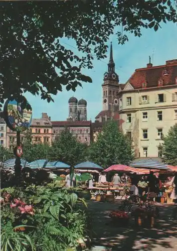 Der Viktualienmarkt zu München - ca. 1985