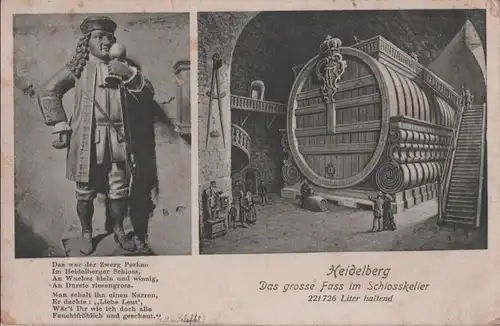 Heidelberg - Das grosse Fass - ca. 1920
