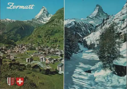 Schweiz - Schweiz - Zermatt - mit Matterhorn - 1978