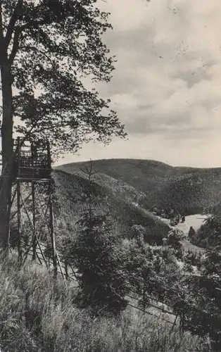 Braunlage - Blick vom Lampertsberg ins Kunzenbachtal - 1953