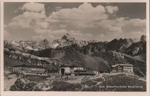 Nebelhorn - Nebelhornbahn, Bergstation - 1954