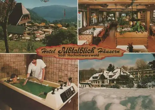 Häusern - Albtalblick mit Berg-Hotel - ca. 1980