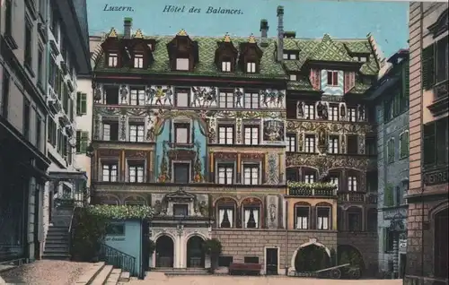 Schweiz - Schweiz - Luzern - Hotel des Balances - ca. 1920