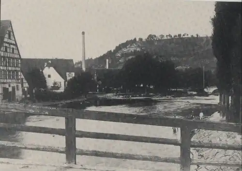 Sulz - [REPRINT] Blick von der hölzernen Löwenbrücke - ca. 1965
