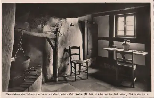 Bad Driburg-Alhausen - Geburtshaus Friedrich Wilh. Weber, Küche - 1966
