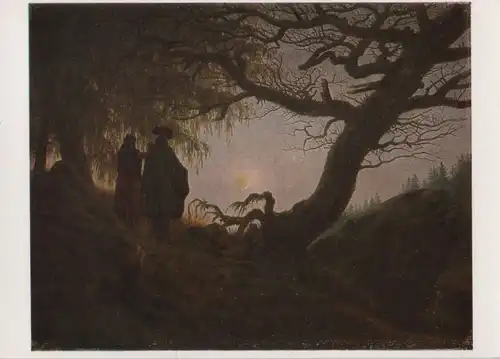 Caspar David Friedrich In Betrachtungs des Mondes