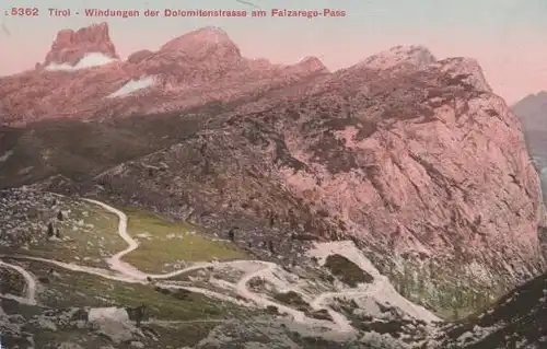 Italien - Österreich - Tirol - Windungen der Dolomoten-Straße - ca. 1935