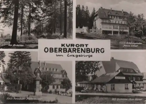 Altenberg-Oberbärenburg - u.a. Hochwald - ca. 1960