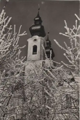 Aschau - Pfarrkirche im Rauhreif - 1970