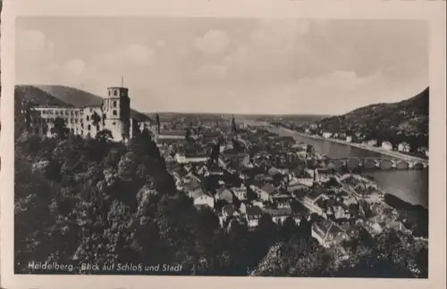 Heidelberg - Schloß und Stadt - ca. 1950