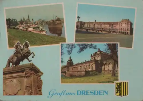 Dresden - 4 Teilbilder - 1962