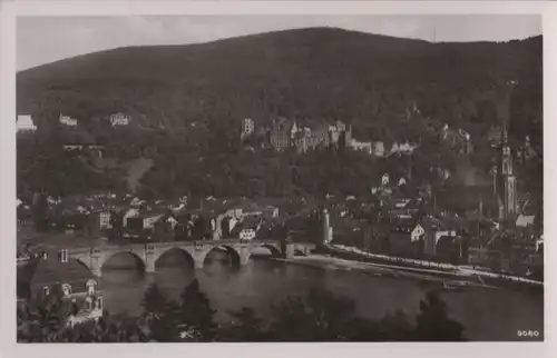 Heidelberg - vom Philosophenweg gesehen - ca. 1950