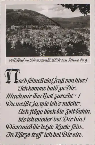 Bad Wildbad - Blick z. Sommerberg - 1970