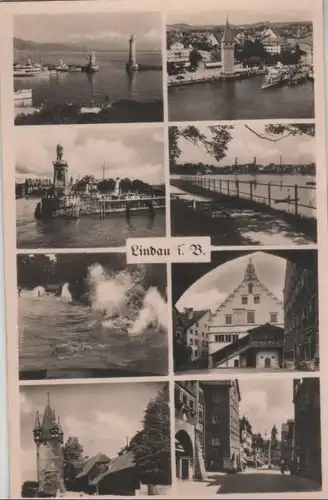 Lindau - 8 Teilbilder - 1951