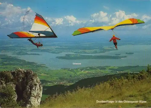 Chiemgau (Landschaft) - Drachenflieger - 1984