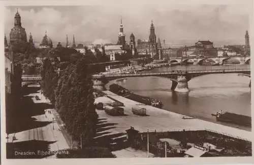 Dresden - Elbpanorama - ca. 1945