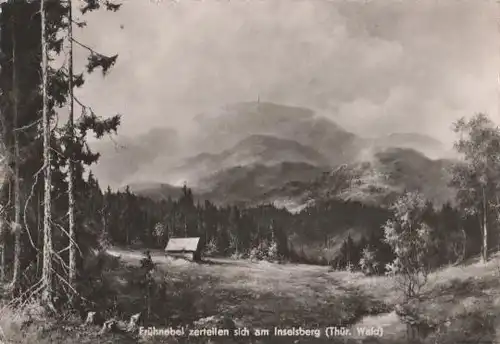 Brotterode - Inselsberg - Frühnebel zerteilen sich - 1962