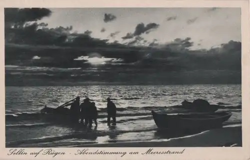 Sellin - Abendstimmung am Meeresstrand - ca. 1955