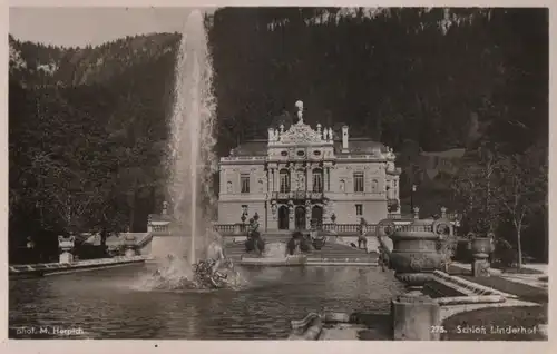 Ettal, Schloss Linderhof - mit Springbrunnen