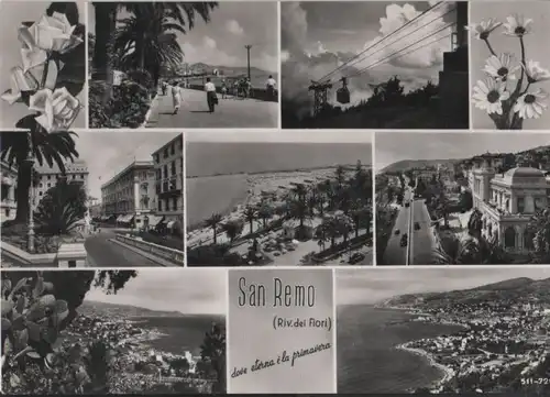 Italien - Italien - Sanremo - San Remo - mit 7 Bildern - ca. 1955
