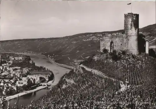 Bernkastel-Kues - mit Ruine Landshut - 1965