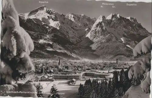Garmisch-Partenkirchen - mit Zugspitzgruppe - 1954