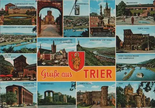 Trier - u.a. Marktbrunnen - ca. 1975