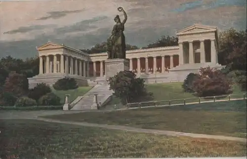 München - Bavaria mit Ruhmeshalle - ca. 1930