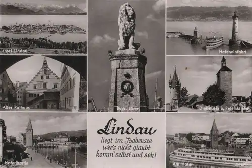 Lindau - u.a. Hafenpartie - 1953