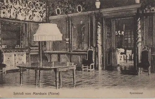 Frankreich - Frankreich - Marchais - Schloß, Speisesaal - 1915