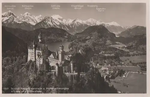 Schwangau Neuschwanstein - mit Hohenschwangau - 1936